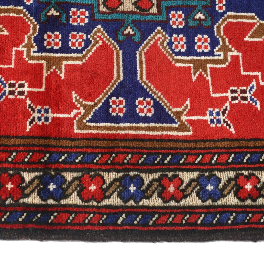 Afghan Baluchi Rug 3' 0" x 4' 6" Hand-Knotted | No. AL78255
