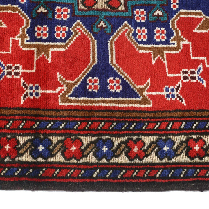 Afghan Baluchi Rug 3' 0" x 4' 6" Hand-Knotted | No. AL78255