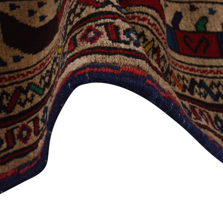 Brown Afghan War Rug 5' 11" x 9' 8" Hand-Knotted | No. AL78382