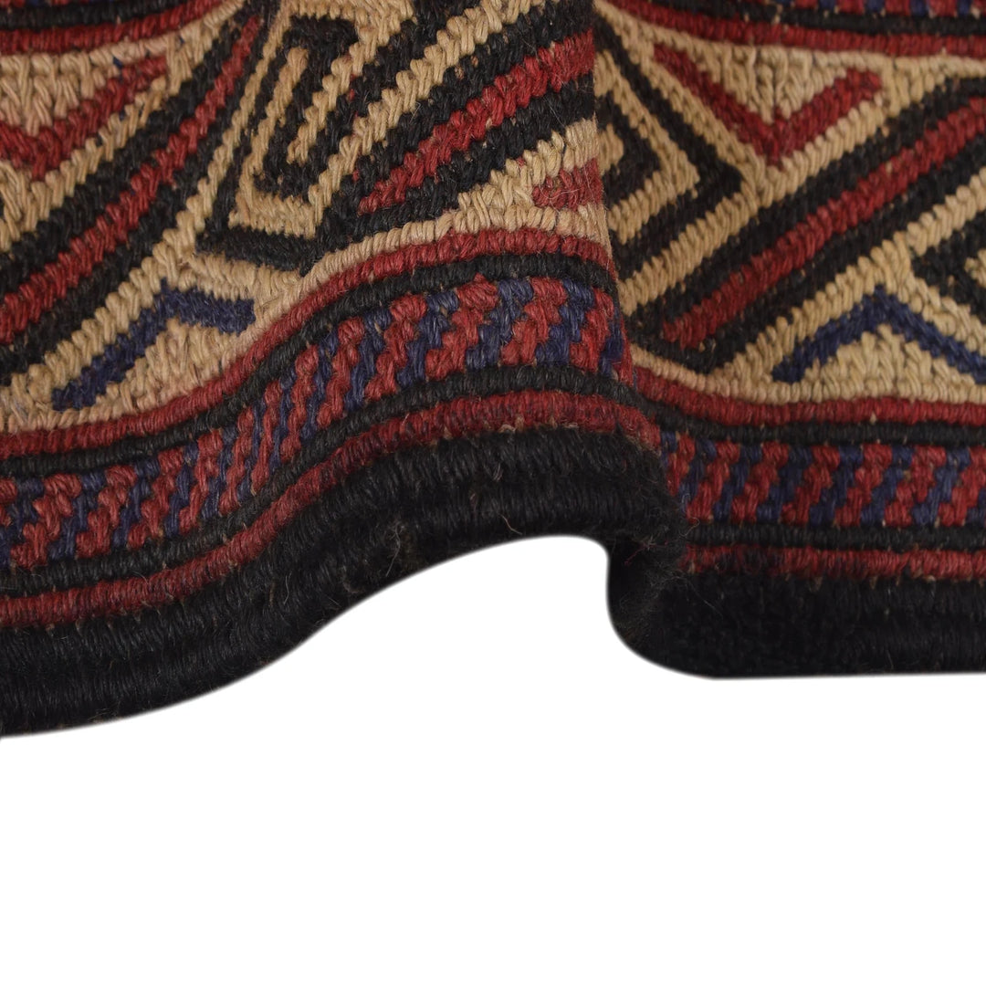 Beige Afghan Saghari Kilim Rug 4' 5" x 6' 3" Flat-Weave | No. AL78398