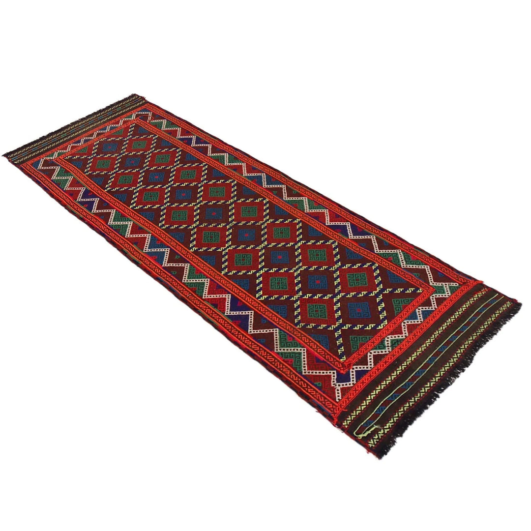 Afghan Kilim Rug 2' 3" x 7' 3" Flat-Weave | No. AL78602