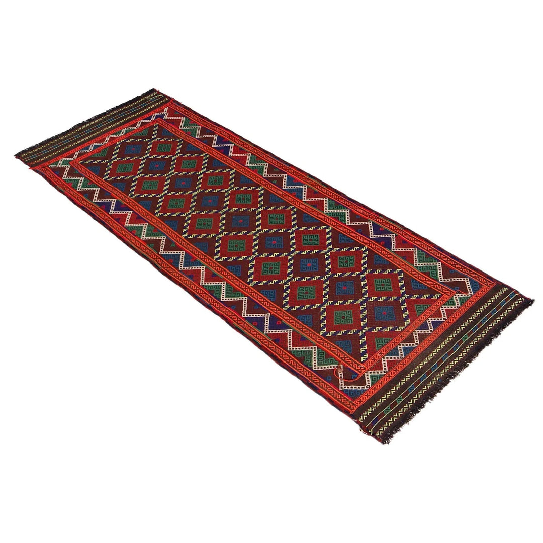 Afghan Kilim Rug 2' 3" x 7' 3" Flat-Weave | No. AL78602