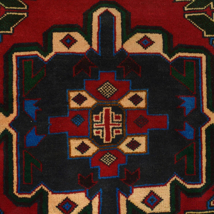 Afghan Baluchi Rug 4' 2" x 7' 2" Hand-Knotted | No. AL78885