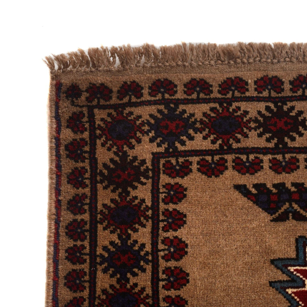 Afghan Baluchi Rug 6' 7" x 9' 1" Hand-Knotted | No. AL78914