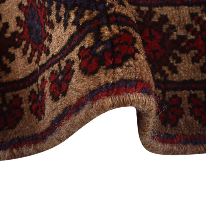 Afghan Baluchi Rug 6' 7" x 9' 1" Hand-Knotted | No. AL78914
