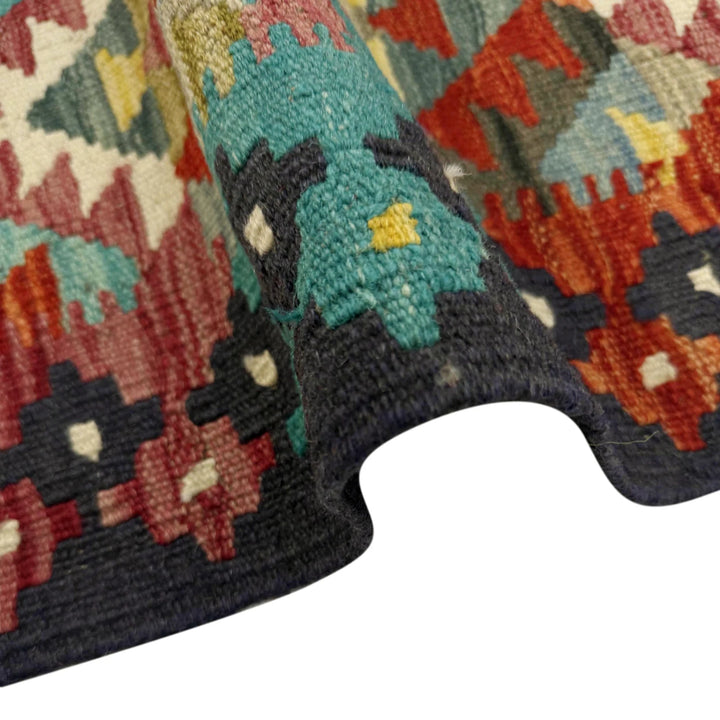 Afghan Vegetable Kilim Rug 6' 0" x 8' 0" Flat-Weave | No. AL790100