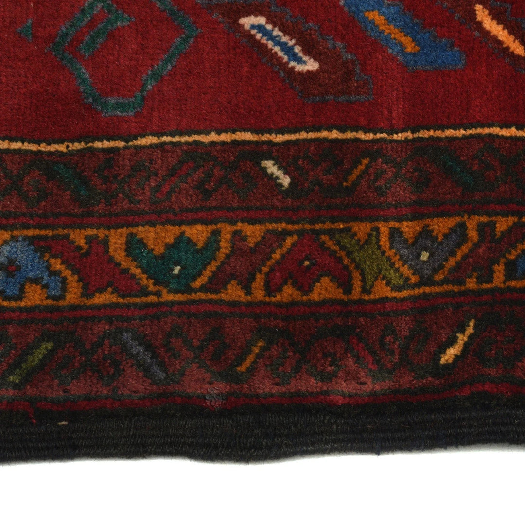 Afghan Baluchi Rug 2' 9" x 4' 0" Hand-Knotted | No. AL79076