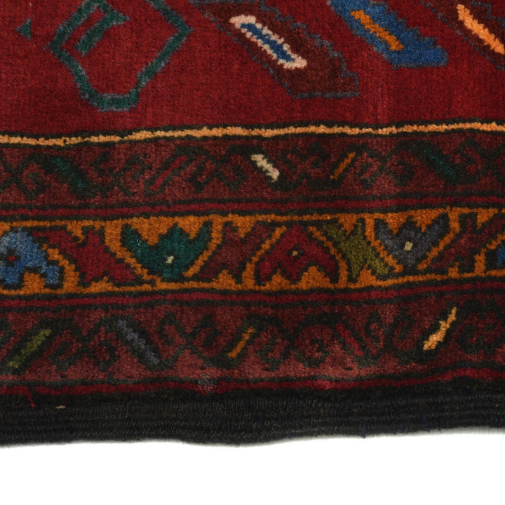 Afghan Baluchi Rug 2' 9" x 4' 0" Hand-Knotted | No. AL79076