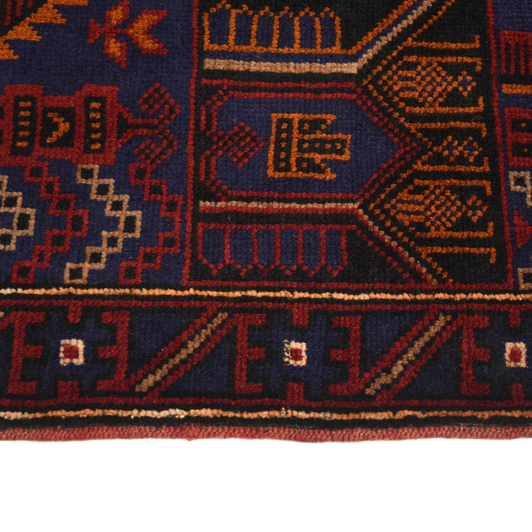 Afghan Prayer Rug 3' 0" x 4' 9" Hand-Knotted | No. AL79183