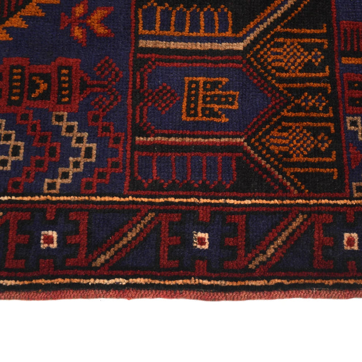 Afghan Prayer Rug 3' 0" x 4' 9" Hand-Knotted | No. AL79183