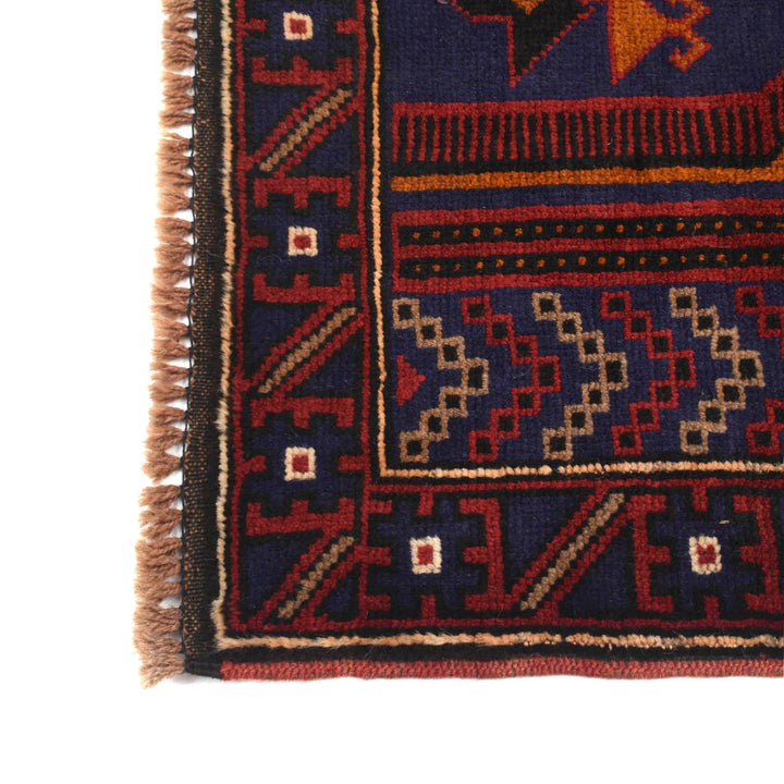 Afghan Prayer Rug 3' 0" x 4' 9" Hand-Knotted | No. AL79183