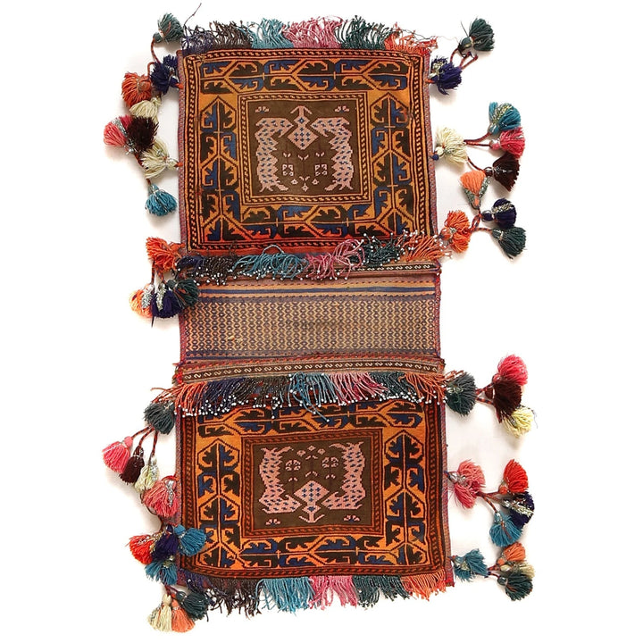 Afghan Tribal Rug 1' 4" x 2' 9" Hand-Knotted | No. AL79232