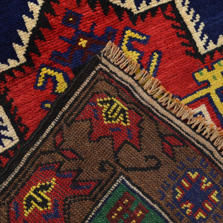 Afghan Baluchi Rug 2' 10" x 4' 9" Hand-Knotted | No. AL79238