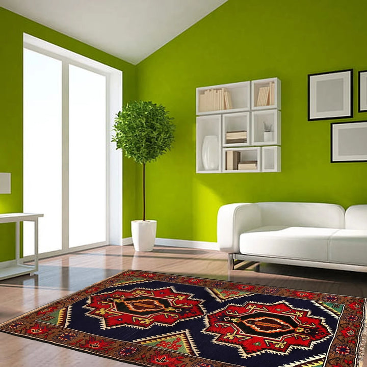 Afghan Baluchi Rug 2' 10" x 4' 9" Hand-Knotted | No. AL79238