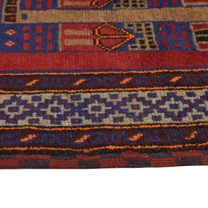 Afghan Prayer Rug 2' 7" x 4' 7" Hand-Knotted | No. AL79241