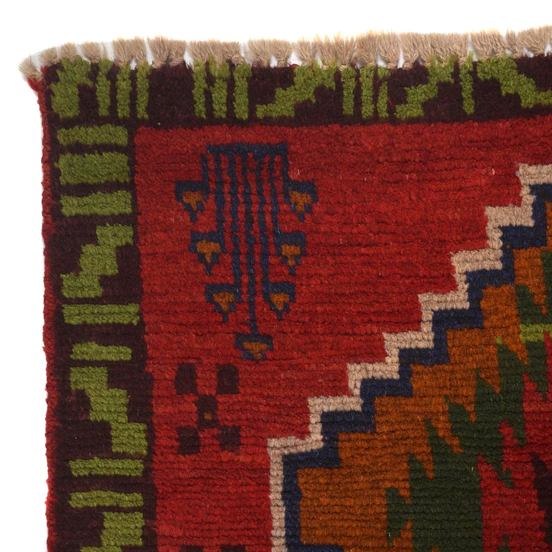 Afghan Baluchi Runner 2' 5" x 9' 2" Hand-Knotted | No. AL79312