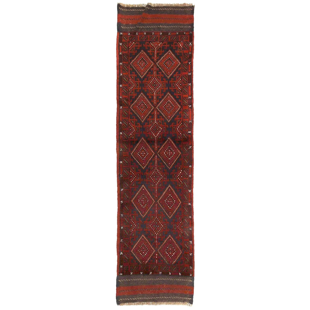 Afghan Mashwani Runner 1' 8" x 7' 4" Hand-Knotted | No. AL79408
