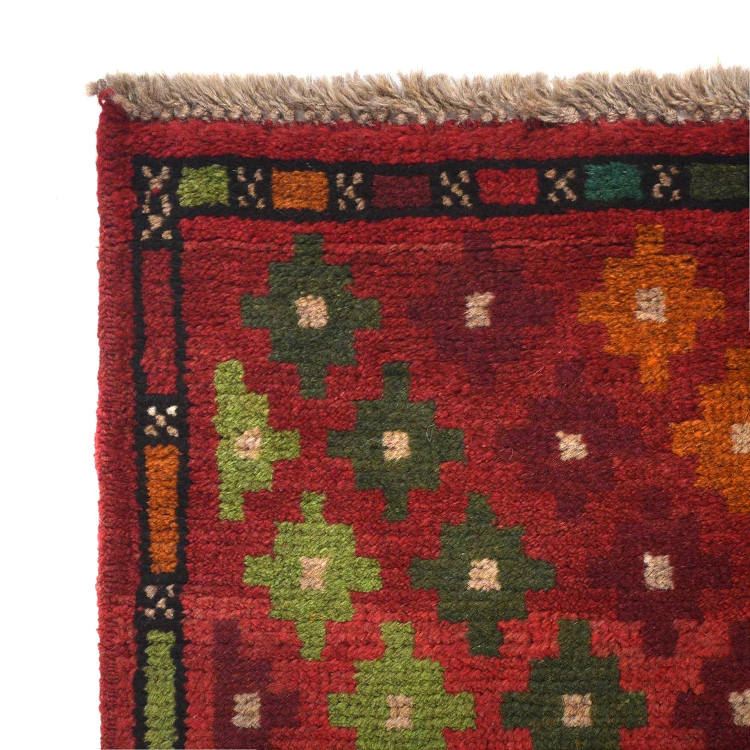 Afghan Baluchi Rug 2' 2" x 6' 6" Hand-Knotted | No. AL79481