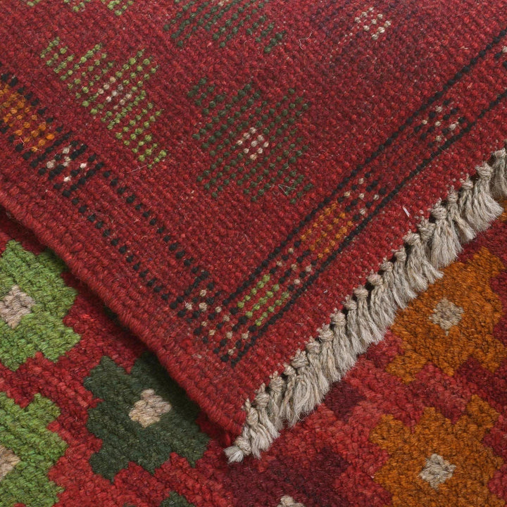 Afghan Baluchi Rug 2' 2" x 6' 6" Hand-Knotted | No. AL79481