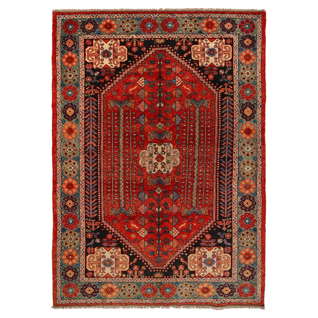 Shirazi Hand Knotted Carpet 6' 6" x 9' 9" - No. AL79538