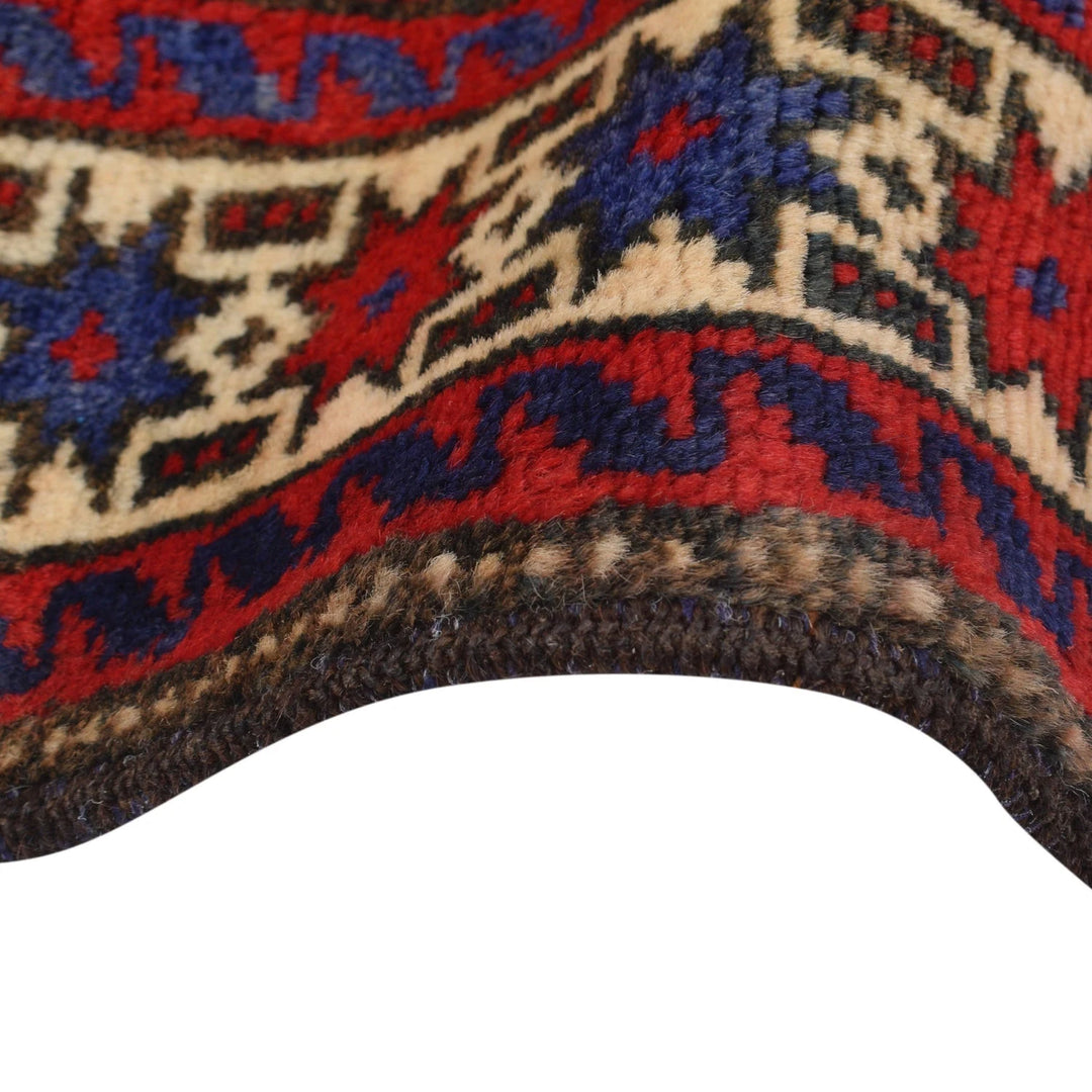 Afghan Baluchi Rug 3' 0" x 4' 8" Hand-Knotted | No. AL79718