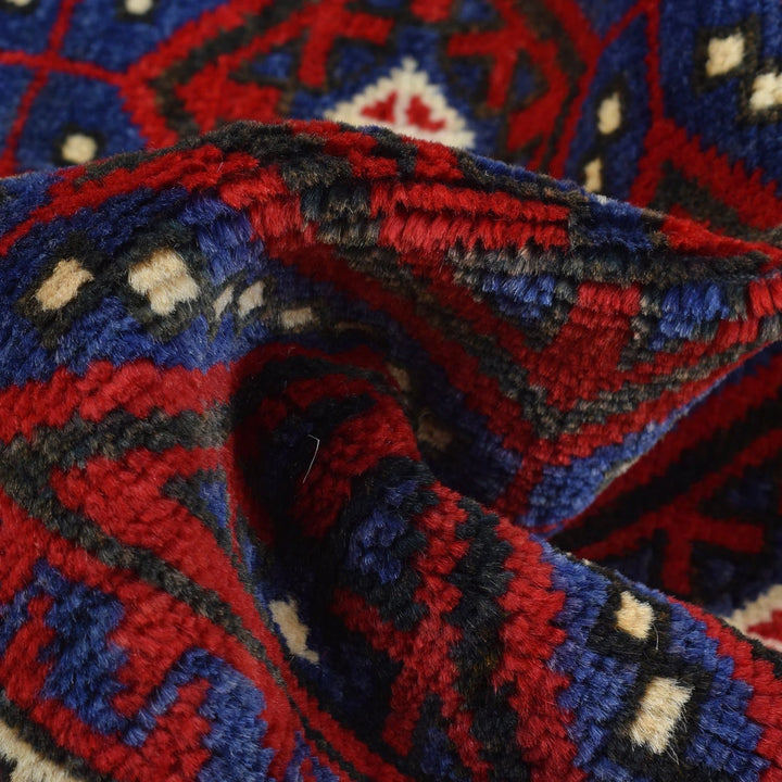 Afghan Baluchi Rug 3' 0" x 4' 8" Hand-Knotted | No. AL79718