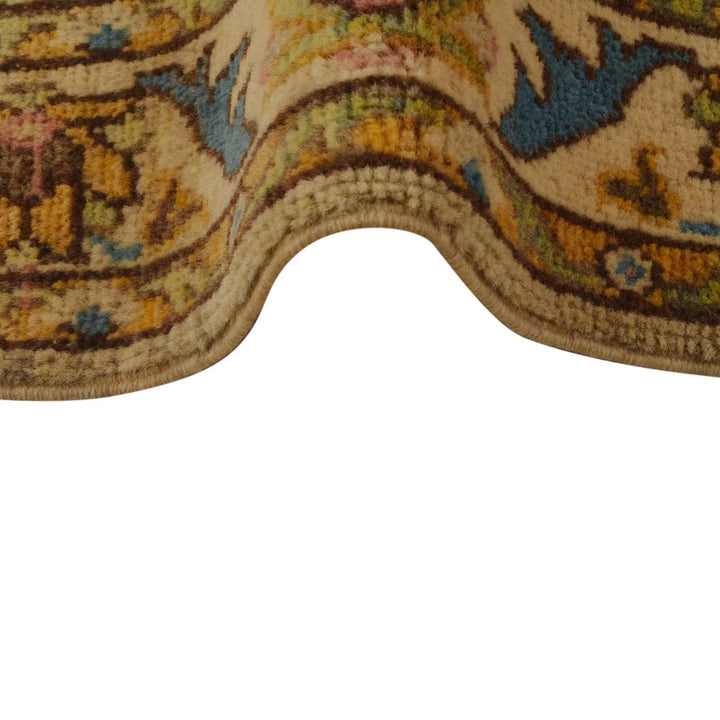 Beige Afghan Kazak Rug 2' 8" x 4' 2" Hand-Knotted | No. AL79780