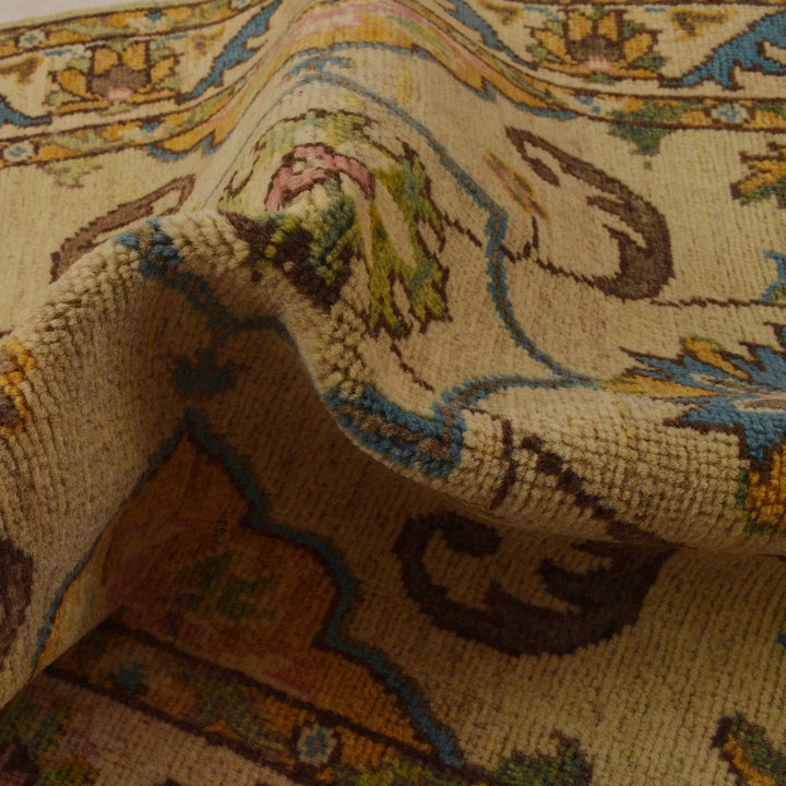 Beige Afghan Kazak Rug 2' 8" x 4' 2" Hand-Knotted | No. AL79780