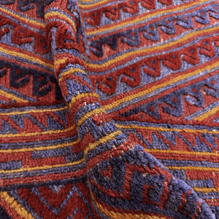 Multicolor Afghan Mashwani Rug 5' 2" x 6' 0" Hand-Knotted | No. AL79824