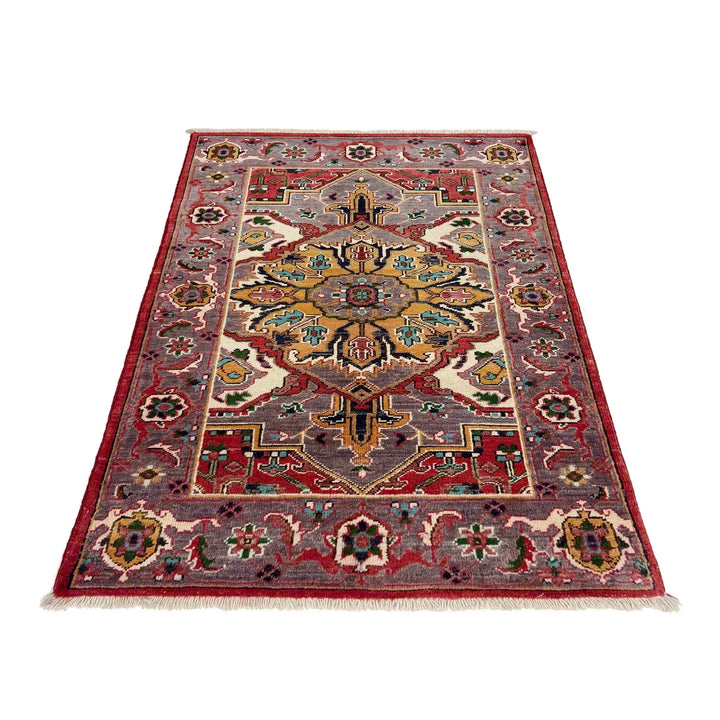 Afghan Heriz Rug 2' 9" x 4' 1" Hand-Knotted | No. AL79843