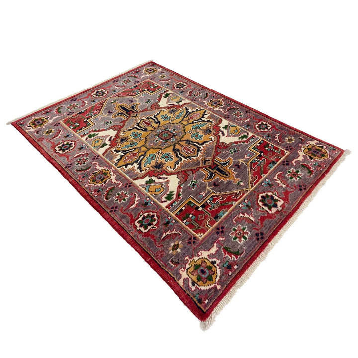 Afghan Heriz Rug 2' 9" x 4' 1" Hand-Knotted | No. AL79843