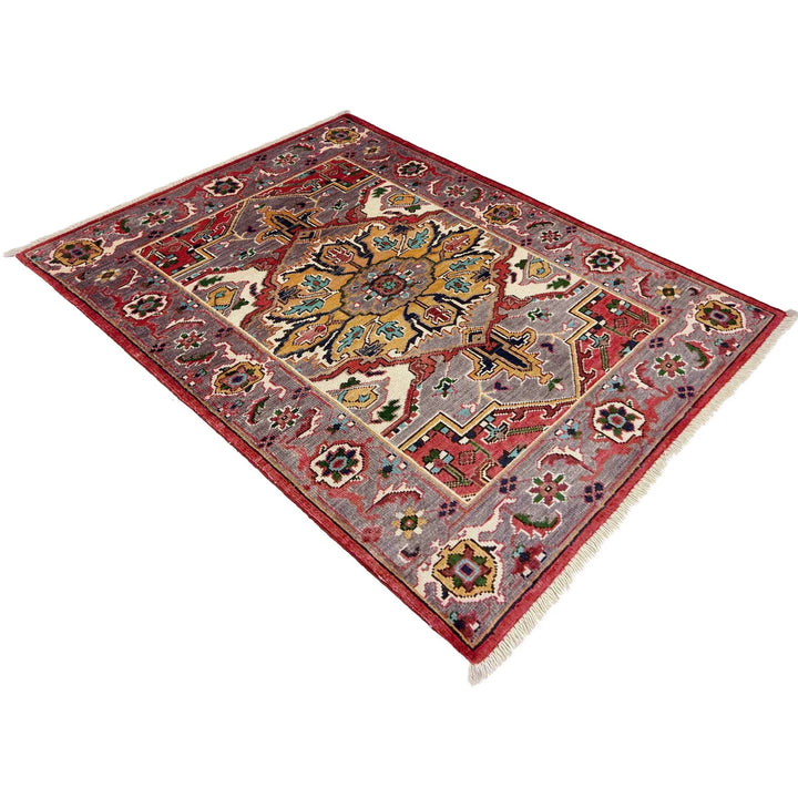Afghan Heriz Rug 2' 9" x 4' 1" Hand-Knotted | No. AL79843