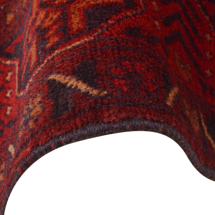 Red Afghan Khal Mohammadi Rug 4'6" x 6'4" Hand-Knotted | No. AL79862