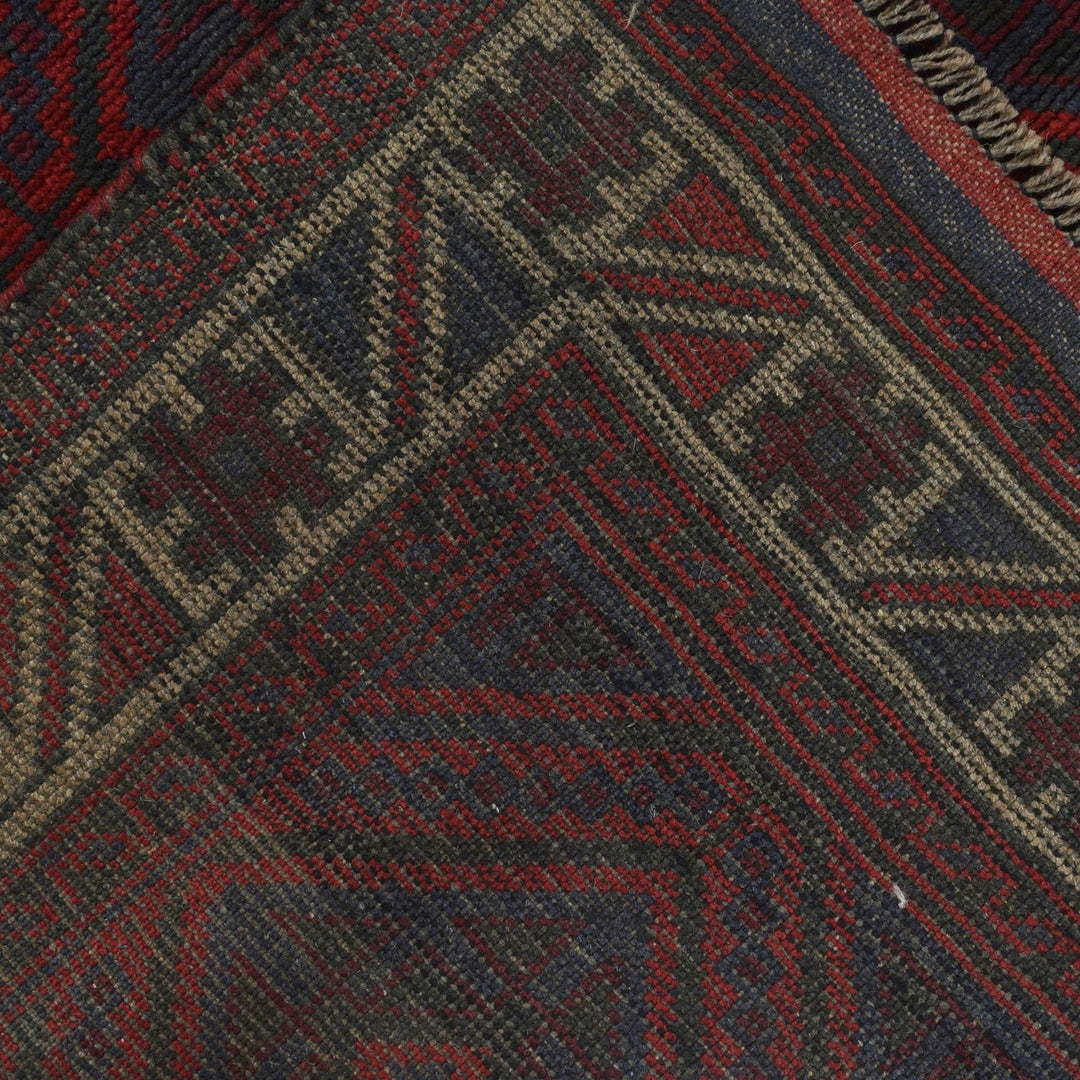 Afghan Baluchi Rug 4' 5" x 6' 10" Hand-Knotted | No. AL80118