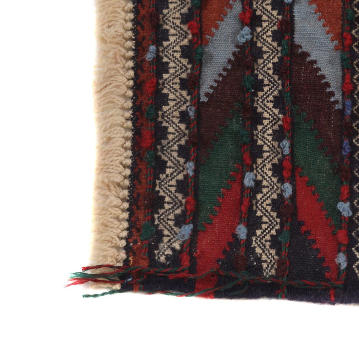 Afghan Kilim Rug 1' 10" x 4' 0" Flat-Weave | No. AL80145