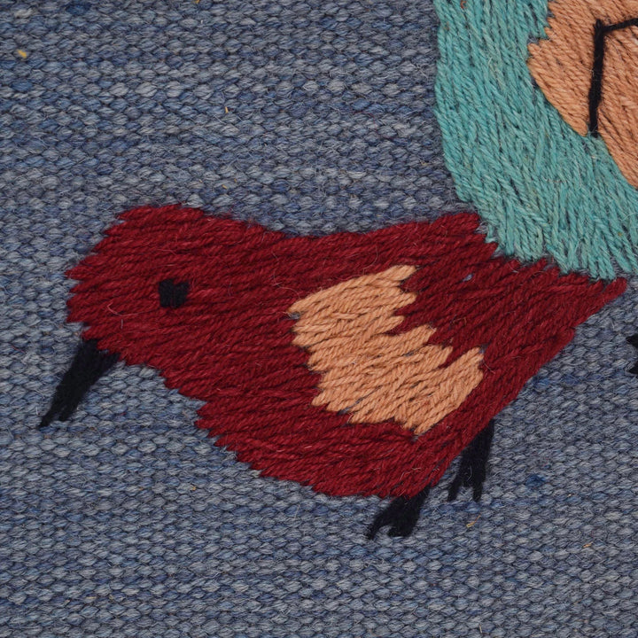 Afghan Kilim Rug 4' 11" x 6' 10" Flat-Weave | No. AL80163