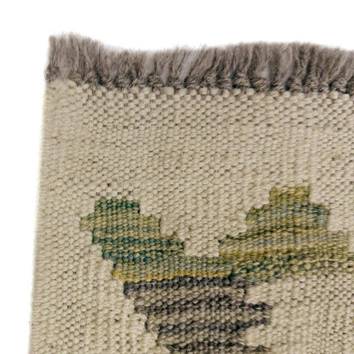 Afghan Vegetable Kilim Rug 2' 7" x 9' 8" Flat-Weave | No. AL801680