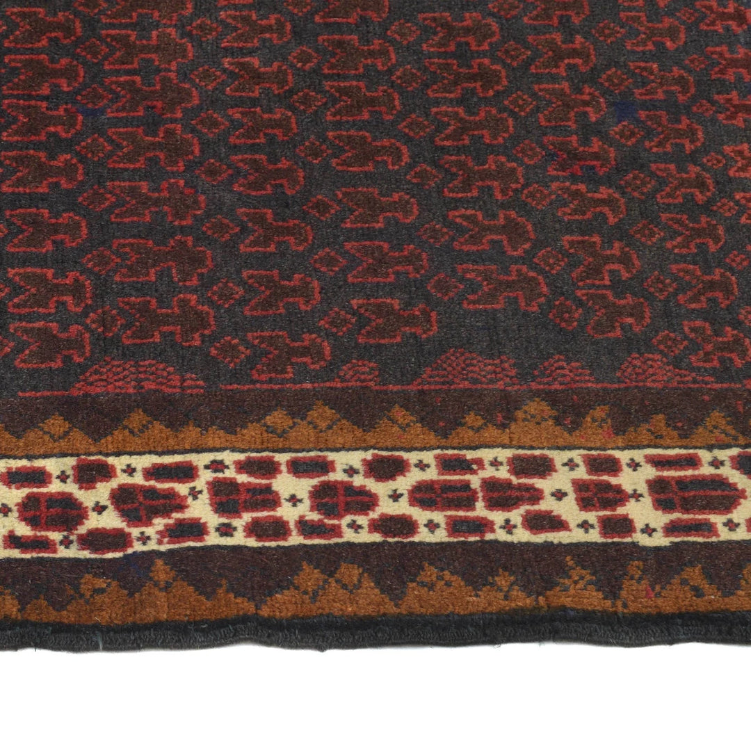 Afghan Prayer Rug 2' 7" x 4' 1" Hand-Knotted | No. AL80177