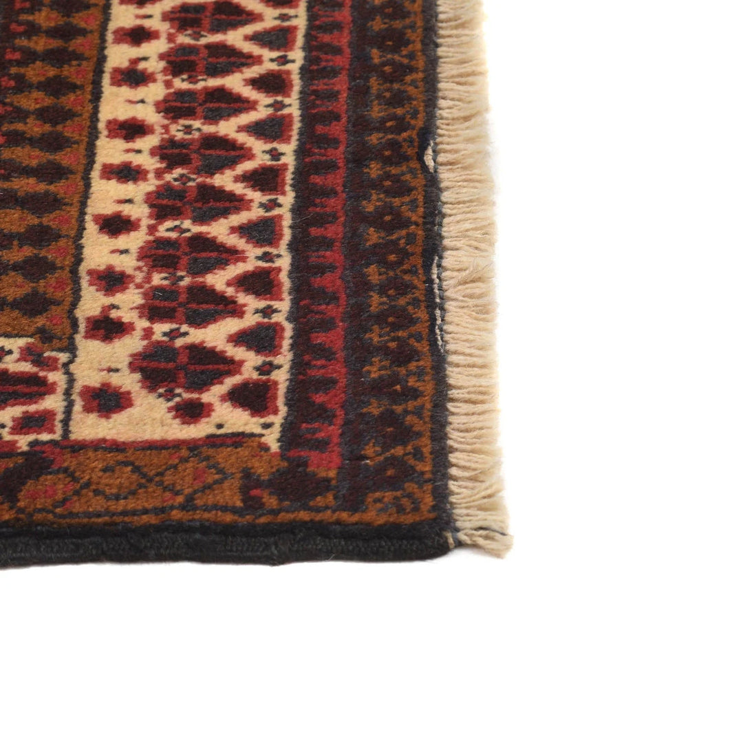 Afghan Prayer Rug 2' 7" x 4' 1" Hand-Knotted | No. AL80177
