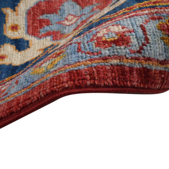 Afghan Heriz Rug 7' 10" x 10' 0" Hand-Knotted | No. AL80195