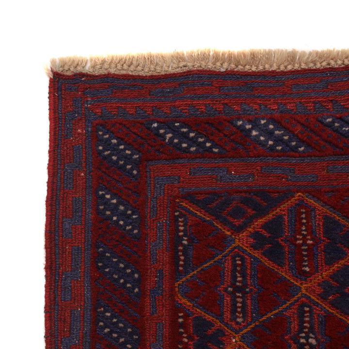 Afghan Mashwani Rug 2' 8" x 12' 0" Hand-Knotted | No. AL80317