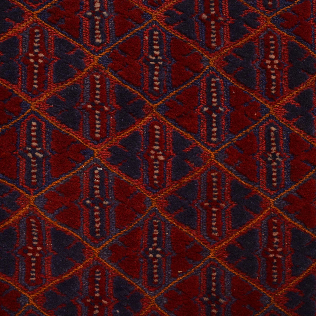 Afghan Mashwani Rug 2' 8" x 12' 0" Hand-Knotted | No. AL80317