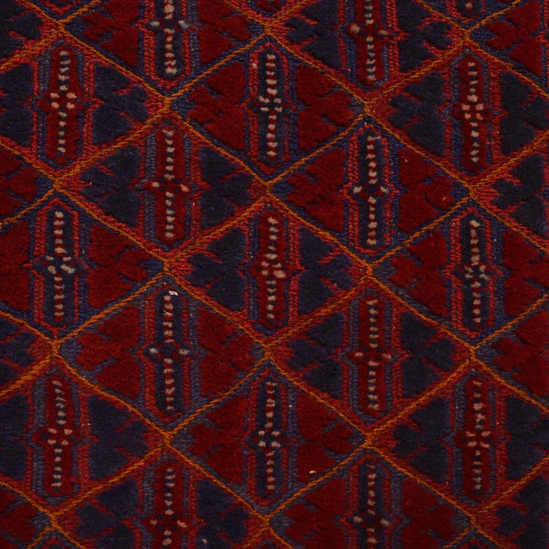 Afghan Mashwani Rug 2' 8" x 12' 0" Hand-Knotted | No. AL80317