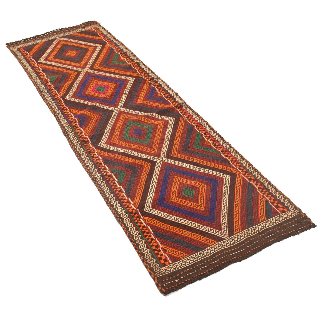 Afghan Suzuni Kelim Rug 2' 3" x 7' 6" Flat-Weave | No. AL80324
