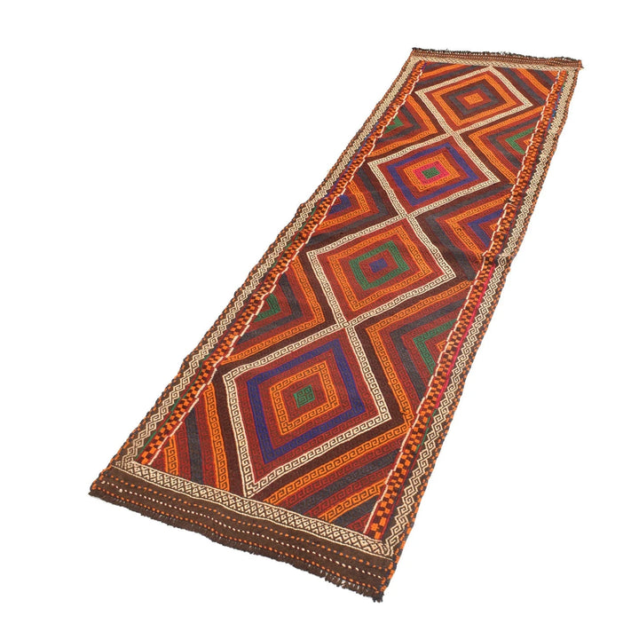 Afghan Suzuni Kelim Rug 2' 3" x 7' 6" Flat-Weave | No. AL80324
