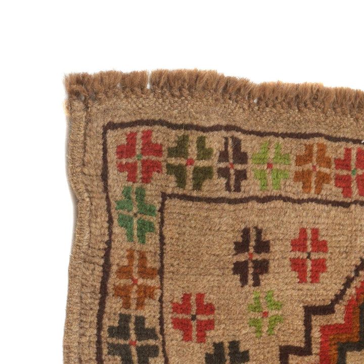 Afghan Baluchi Rug 2' 2" x 9' 5" Hand-Knotted | No. AL80432