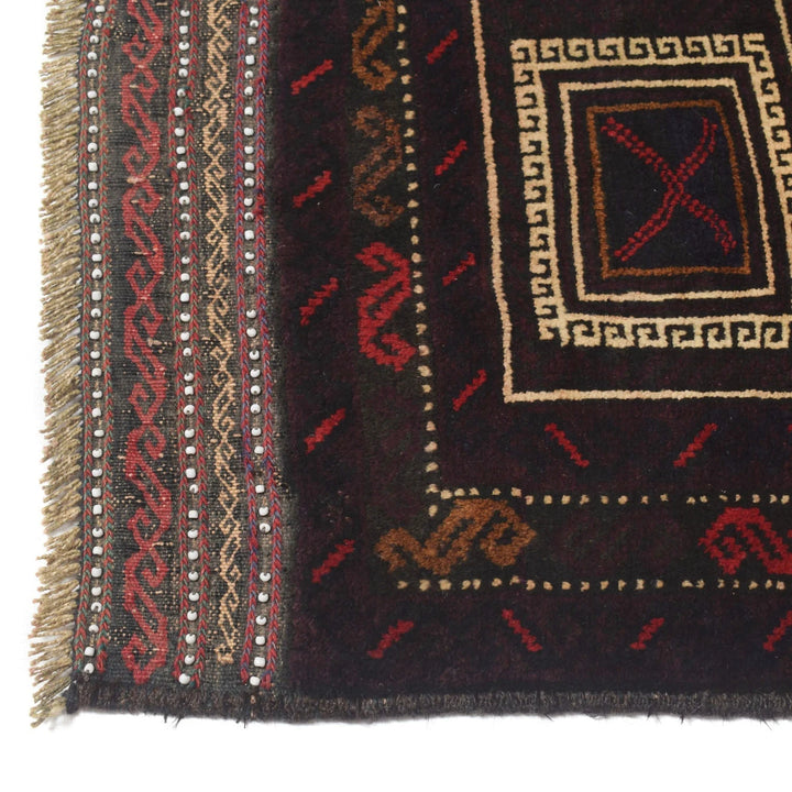 Afghan Prayer Rug 3' 1" x 5' 2" Hand-Knotted | No. AL80543