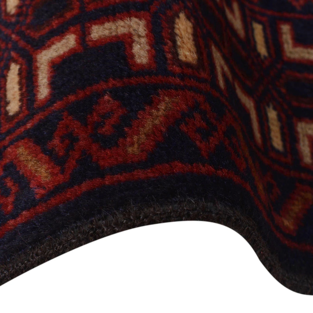 Afghan Baluchi Rug 2' 10" x 4' 10" Hand-Knotted | No. AL80641