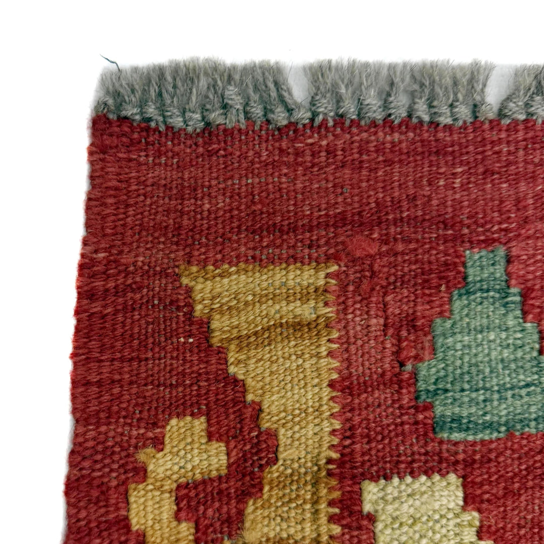Afghan Vegetable Kilim Rug 2' 3" x 4' 2" Flat-Weave | No. AL806433