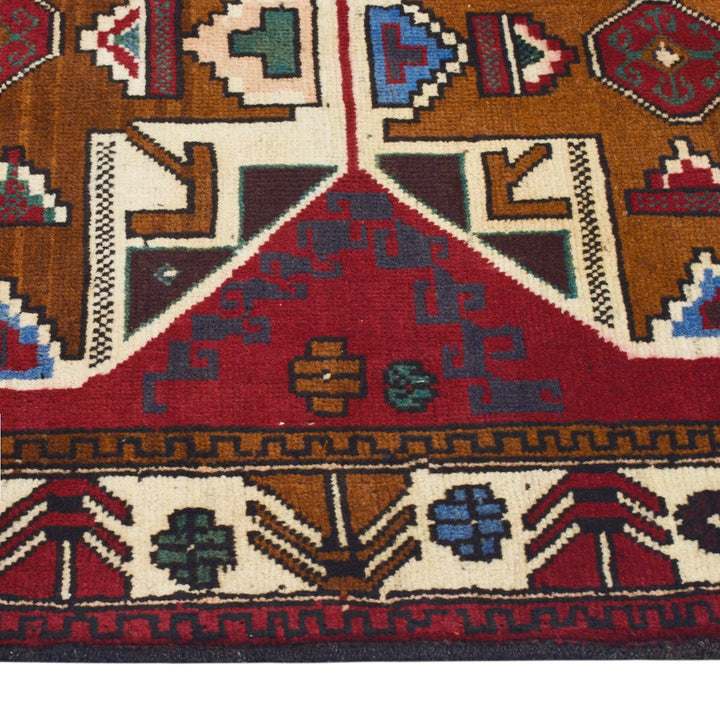 Afghan Baluchi Rug 3' 1" x 3' 11" Hand-Knotted | No. AL80766